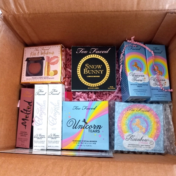 NEW TOO FACED BEAUTY MYSTERY BOX RESALE RESELLER MAKEUP 5 PIECE LOT BUND… - Picture 3 of 8